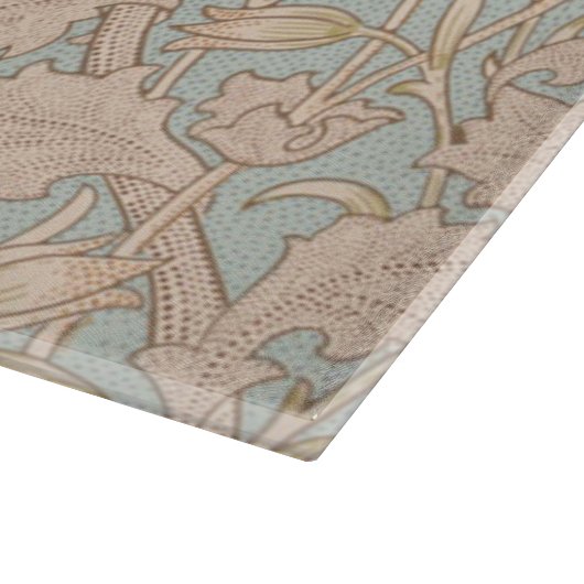 ウィリアムモリスワイルドチューリップフラワーフローラデザイン カッティングボード (角)