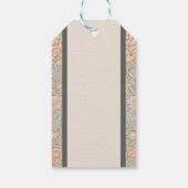 ウィリアムモリスワイルドチューリップフラワーフローラデザイン ギフトタグ (裏面)