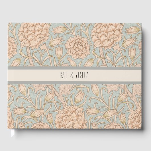 ウィリアムモリスワイルドチューリップフラワーフローラデザイン ゲストブック (正面)