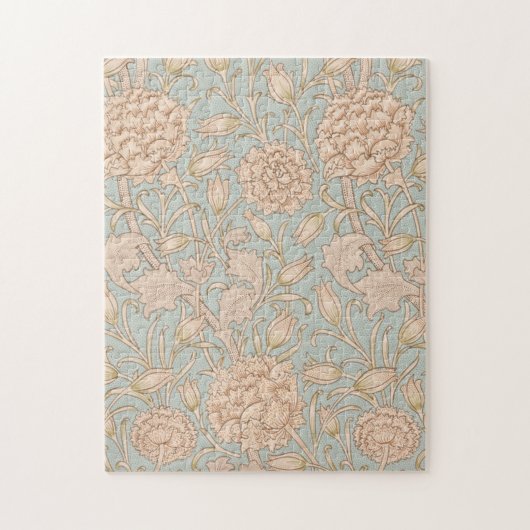 ウィリアムモリスワイルドチューリップフラワーフローラデザイン ジグソーパズル (縦)