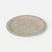 ウィリアムモリスワイルドチューリップフラワーフローラデザイン ペーパープレート (アングル)