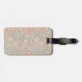 ウィリアムモリスワイルドチューリップフラワーフローラデザイン ラゲッジタグ (裏面横)