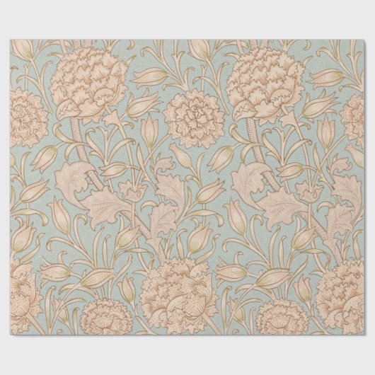 ウィリアムモリスワイルドチューリップフラワーフローラデザイン ラッピングペーパー (フラット)