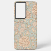 ウィリアムモリスワイルドチューリップフラワーフローラデザイン SAMSUNG GALAXYケース (裏面)