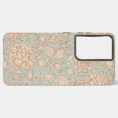 ウィリアムモリスワイルドチューリップフラワーフローラデザイン SAMSUNG GALAXYケース (左側面)