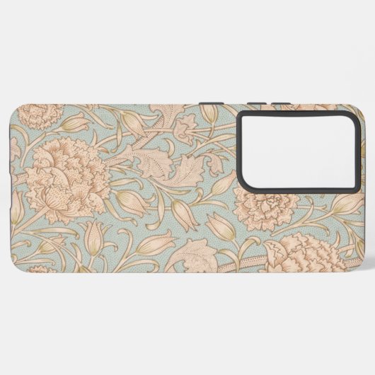 ウィリアムモリスワイルドチューリップフラワーフローラデザイン SAMSUNG GALAXYケース (左側面)