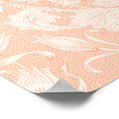 ウィリアムモリスワイルドチューリップフローラデザインアートプリント ポスター (角)