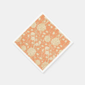 ウィリアムモリスワイルドチューリップヴィンテージフローラルパターン スタンダードカクテルナプキン (角)