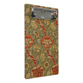ウィリアムモリスワンルイングリッシュフローラダマスクデザイン ミニクリップボード (アングル)