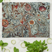 ウィリアムモリスヴィンテージアカンサスポルティエールフローラ キッチンタオル (折り畳み)