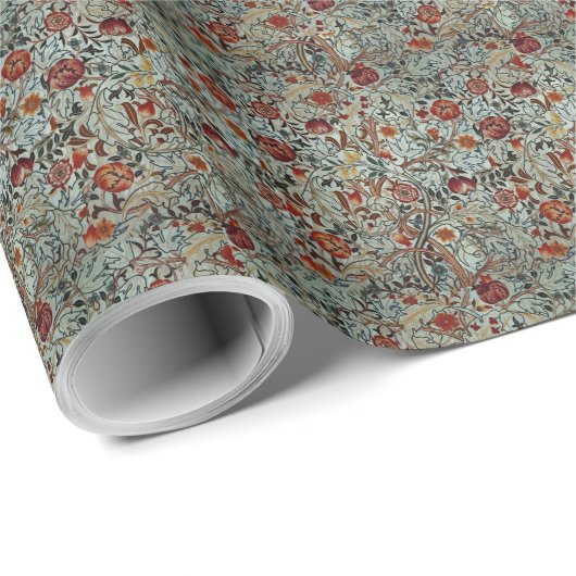 ウィリアムモリスヴィンテージアカンサスポルティエールフローラ ラッピングペーパー (ロールコーナー)