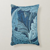 ウィリアムモリスヴィンテージアカントゥスフェージブルー アクセントクッション (正面(垂直))