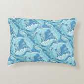 ウィリアムモリスヴィンテージアカントゥスフェージブルー アクセントクッション (裏面)