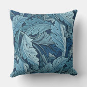 ウィリアムモリスヴィンテージアカントゥスフェージブルー クッション (裏面)