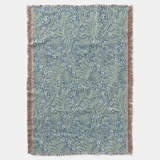 ウィリアムモリスヴィンテージアルカディアパターン スローブランケット (正面縦)