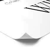 ウィリアムモリスヴィンテージアンティークオレンジフラワー ポスター (角)