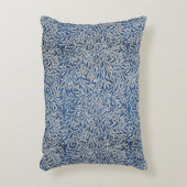 ウィリアムモリスヴィンテージウィロー離れズダークブルー アクセントクッション (正面(垂直))