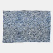 ウィリアムモリスヴィンテージウィロー離れズダークブルー キッチンタオル (横)