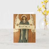 ウィリアムモリスヴィンテージエンジェルファインアート カード (黄色い花)