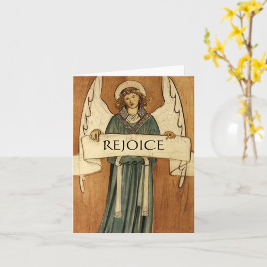 ウィリアムモリスヴィンテージエンジェルファインアート カード (黄色い花)