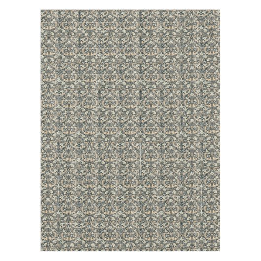 ウィリアムモリスヴィンテージキツネ&グレープつる植物パターン テーブルクロス (正面)