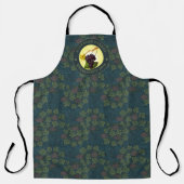 ウィリアムモリスヴィンテージグレープつる植物パターン エプロン (正面)