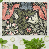 ウィリアムモリスヴィンテージコンプトンフローラルパターン キッチンタオル (折り畳み)