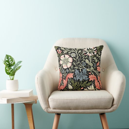 ウィリアムモリスヴィンテージコンプトンフローラルパターン クッション (椅子)