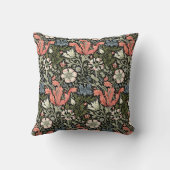 ウィリアムモリスヴィンテージコンプトンフローラルパターン クッション (裏面)