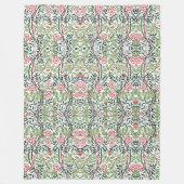 ウィリアムモリスヴィンテージスウィートブリアバラの葉 フリースブランケット (正面)