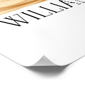 ウィリアムモリスヴィンテージテラコッタセージ牡丹 ポスター (角)