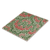 ウィリアムモリスヴィンテージデイジーフラワーズピンクグリーン タイル (側面)