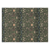 ウィリアムモリスヴィンテージバイオレット&オダマキ（植物）パターン テーブルクロス (正面(横))