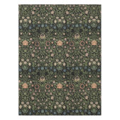 ウィリアムモリスヴィンテージバイオレット&オダマキ（植物）パターン テーブルクロス (正面)