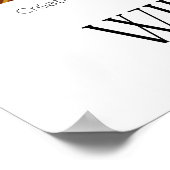 ウィリアムモリスヴィンテージバーンドオレンジワイルドフラワー ポスター (角)