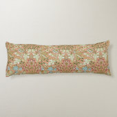 ウィリアムモリスヴィンテージピンクブルーホワイトグリーン ボディピロー (裏面)