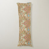 ウィリアムモリスヴィンテージピンクブルーホワイトグリーン ボディピロー (正面縦)