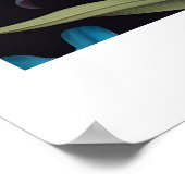 ウィリアムモリスヴィンテージピンクリリー ポスター (角)