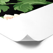 ウィリアムモリスヴィンテージピンクワイルドフラワー ポスター (角)