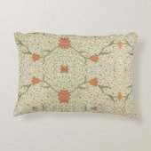 ウィリアムモリスヴィンテージフラワーズガーデンチューリップ アクセントクッション (裏面)