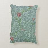 ウィリアムモリスヴィンテージフラワーズガーデンチューリップ アクセントクッション (裏面(縦))