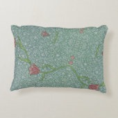ウィリアムモリスヴィンテージフラワーズガーデンチューリップ アクセントクッション (裏面)