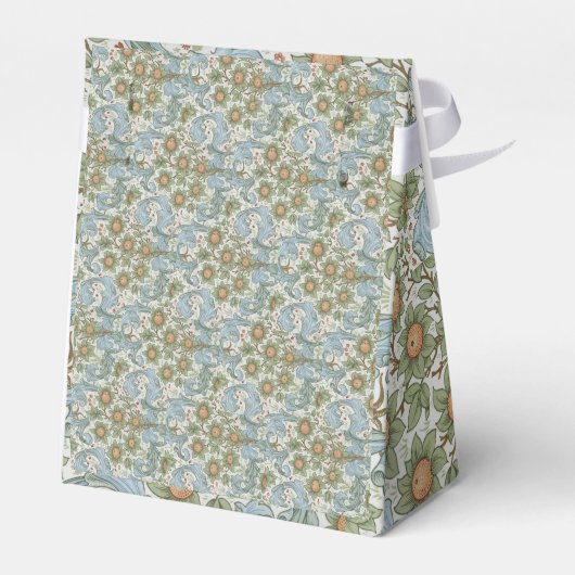 ウィリアムモリスヴィンテージフローラグリーンブルーオーチャード フェイバーボックス (裏面サイド)