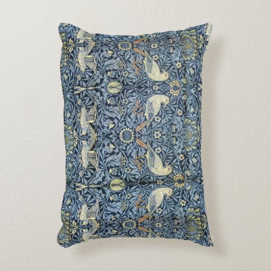 ウィリアムモリスヴィンテージフローラバード アクセントクッション (正面(垂直))