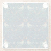 ウィリアムモリスヴィンテージフローラバード ガラスコースター (裏面)