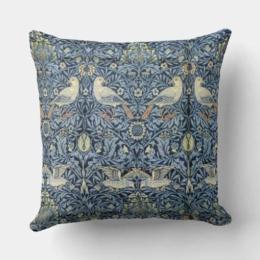 ウィリアムモリスヴィンテージフローラバード クッション (裏面)