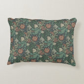 ウィリアムモリスヴィンテージフローラピンクグリーンコンプトン アクセントクッション (裏面)