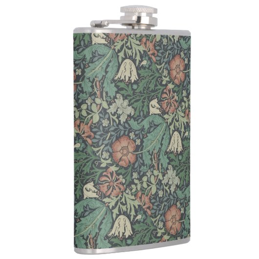 ウィリアムモリスヴィンテージフローラピンクグリーンコンプトン フラスク (右)