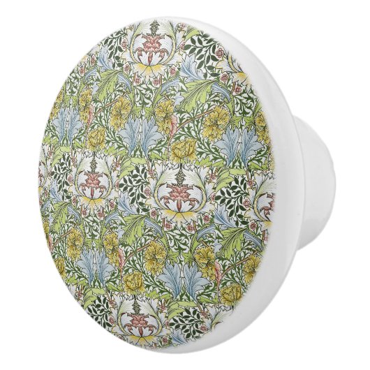 ウィリアムモリスヴィンテージフローラピンクグリーンマートル セラミックノブ (右)