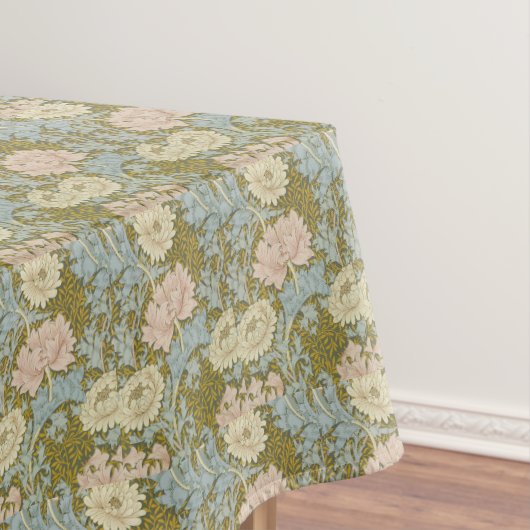 ウィリアムモリスヴィンテージフローラピンク菊 テーブルクロス (インサイチュ)